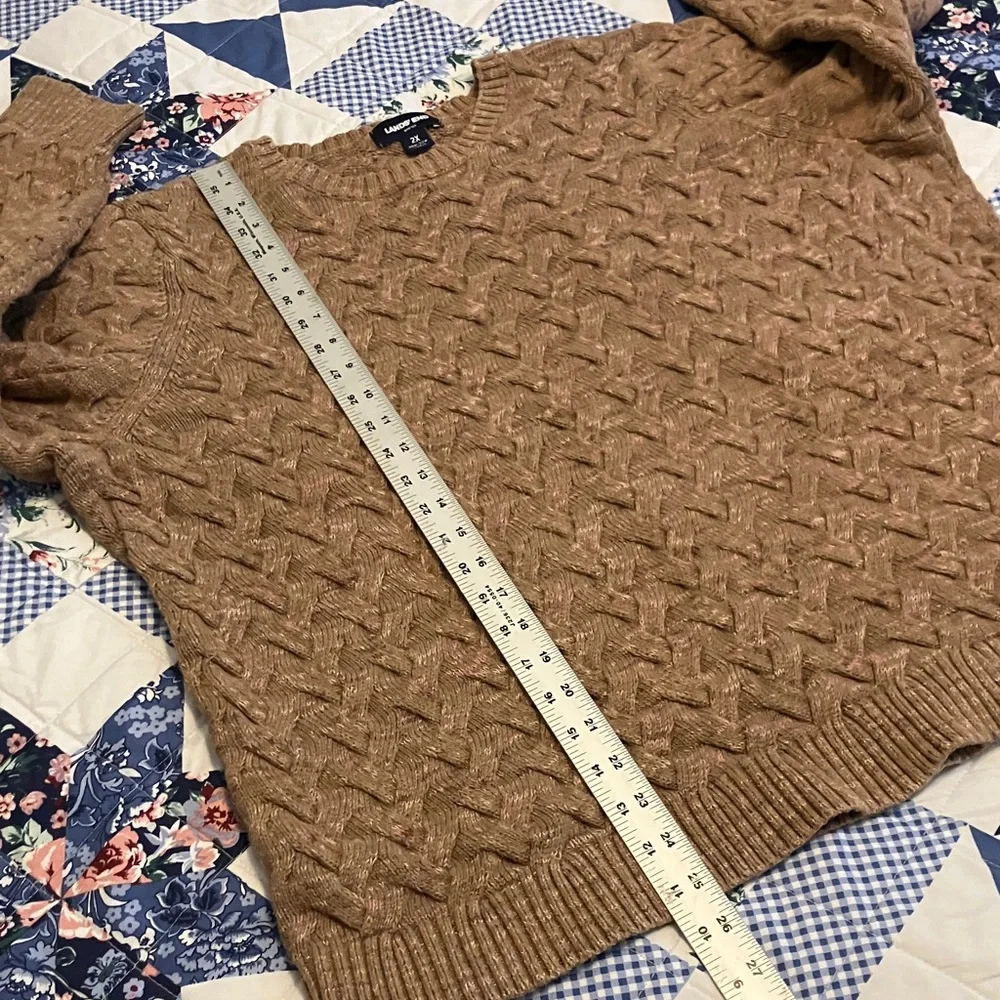 Lands' End Women’s Cable Knit Sweater - Picture 6 of 7